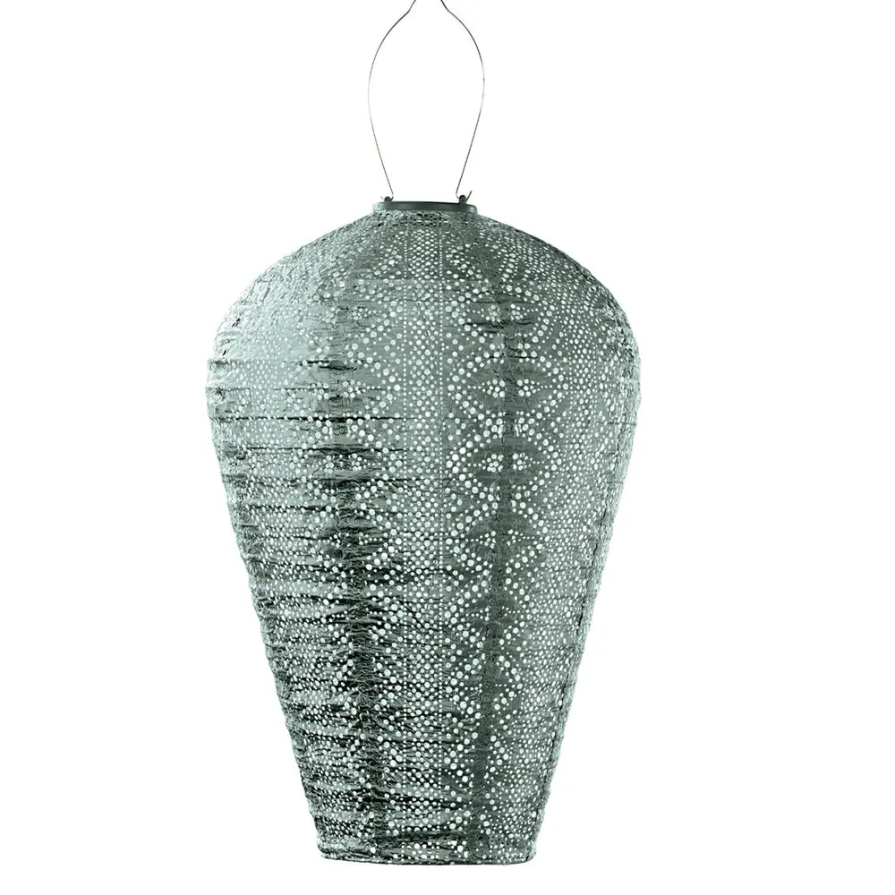 Solar-Lampion Lace Balloon – Salbeigrün
