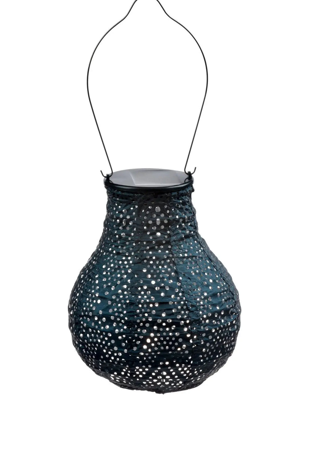 Solarlampion Ikat Birne - Petrol