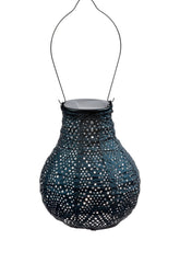 Solar Lampion Ikat Bulb - Petrol