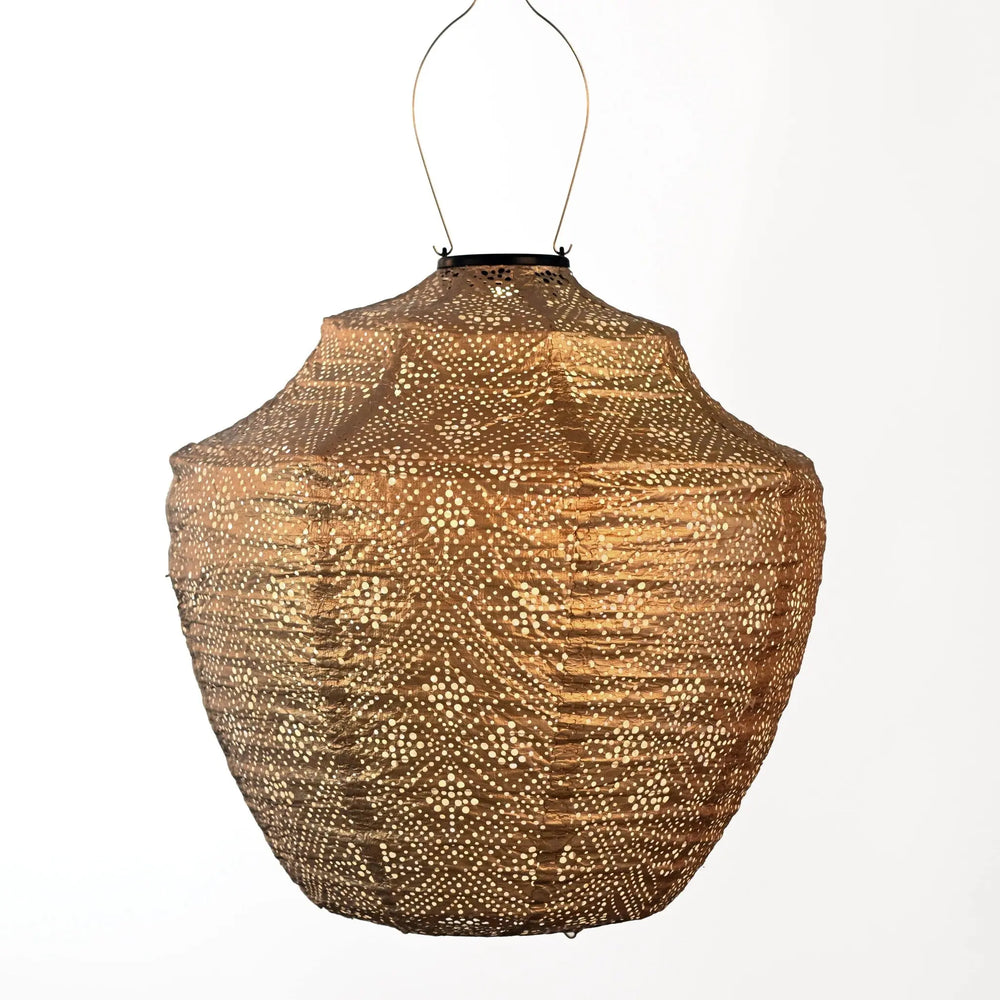Solar Lampion Topaze Crown - Gold