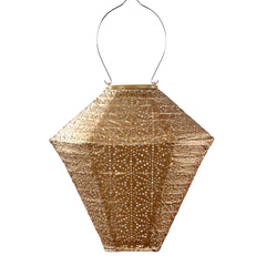 Solar Lampion Sashiko Diamond - Goud
