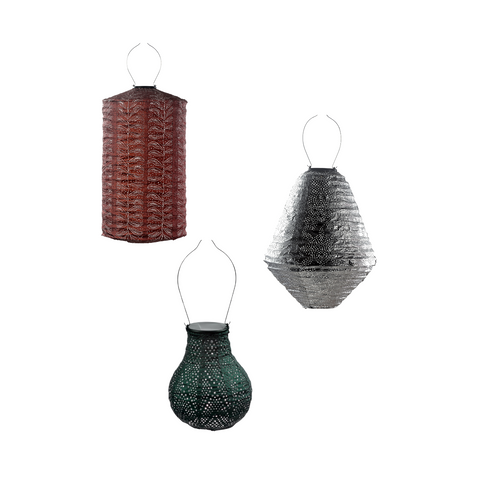Solar Buitenlampionnen Gondolfo Set - 3 stuks