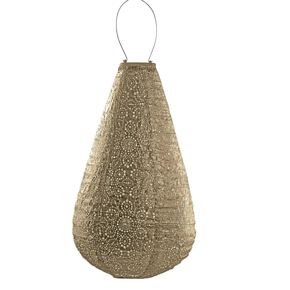 Solar Lampion Fiore Drop - Goud
