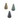 Lumiz Solar Buitenlampionnen Drop Set - 3 stuks