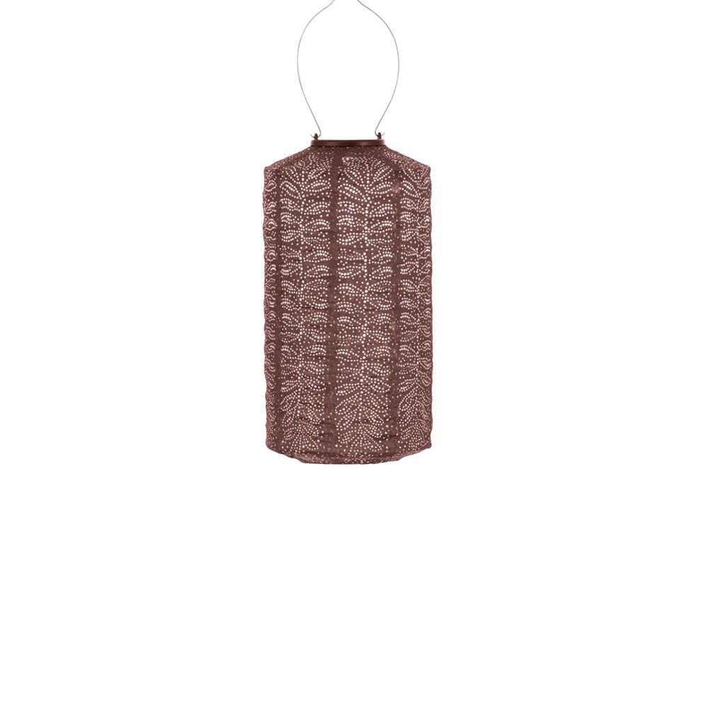 Solar Lampion Folia Cylinder - Plum