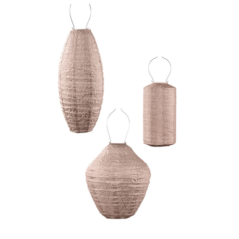 Lumiz Solar Buitenlampionnen Roze Set - 3 stuks