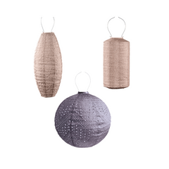 Solar Buitenlampionnen Rome Set - 3 stuks