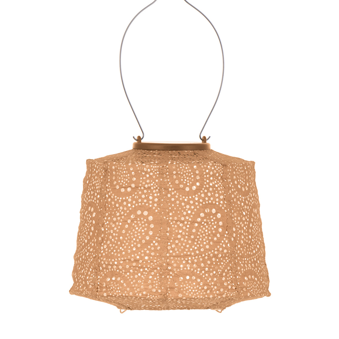 LUMIZ Solar Lampion Paisley Lamp - 20 cm - Abrikoos
