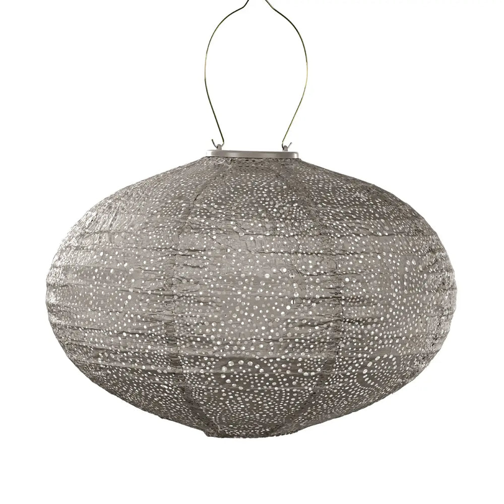 Solar-Lampion Paisley Oval - Taupe