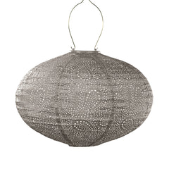 Solar Lampion Paisley Oval - Taupe