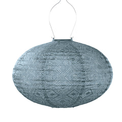 Solar Lampion Mosaic Oval - Grijs Blauw