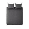 100% Katoen Satijnen Dekbedovertrek Napoli - Antraciet