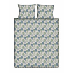 Cotton Duvet Cover - Graphic Leaves