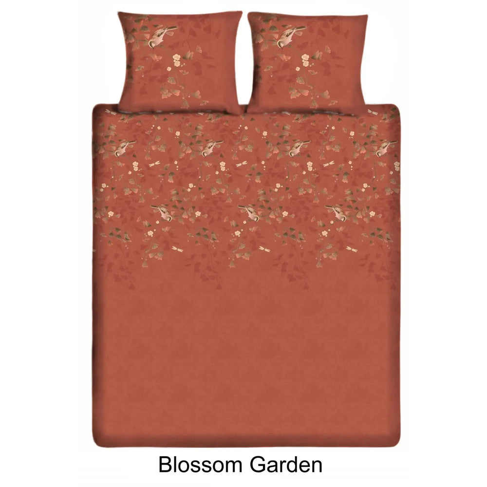 100% Baumwollsatin-Bettwäsche - Blossom Spice