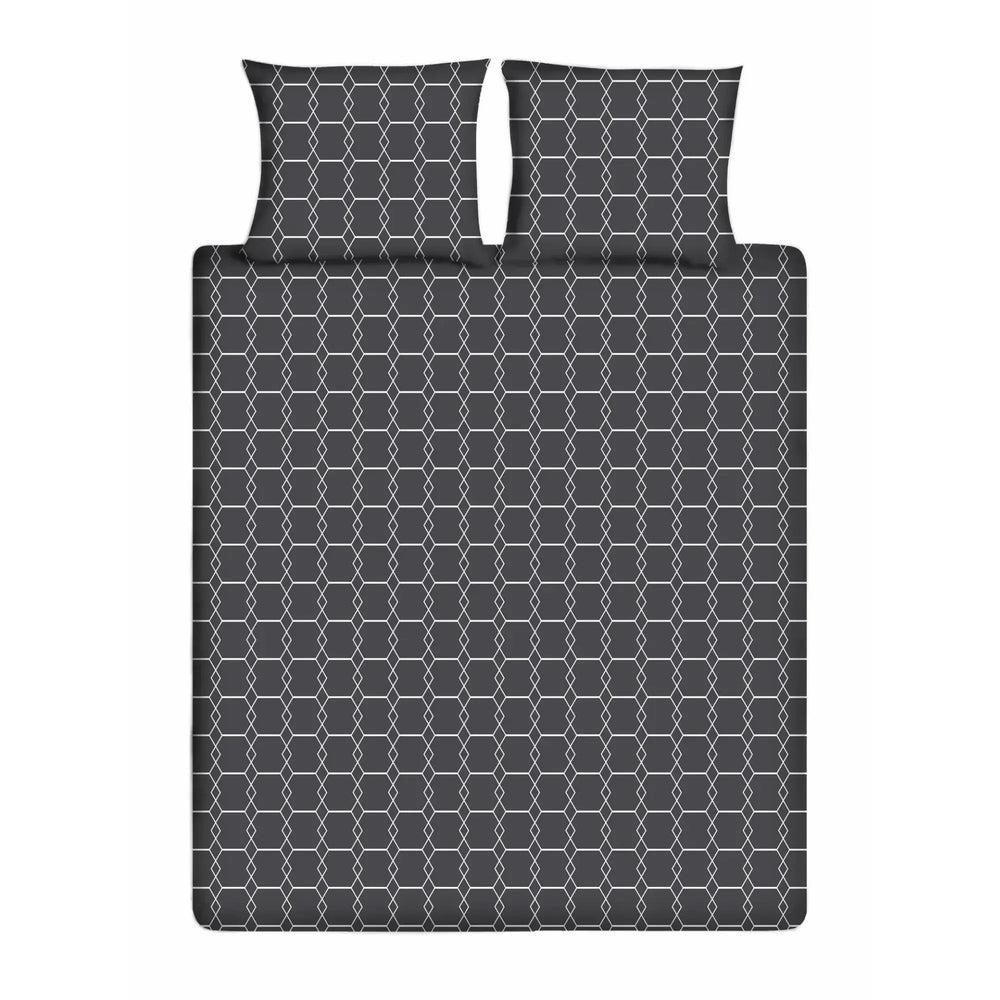 Bettwäsche-Set aus Baumwolle – Graphic Gray