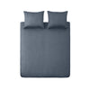 100% Katoen Satijnen Dekbedovertrek Napoli - Donkerblauw