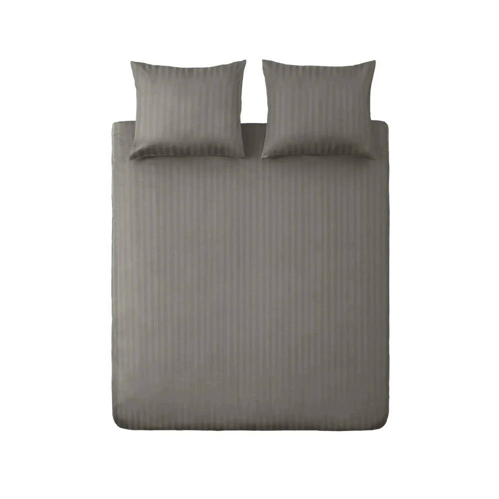 100% Baumwollsatin-Bettwäsche Napoli - Taupe
