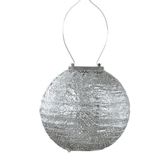 Solar Lampion Topaze Rond - Zilver