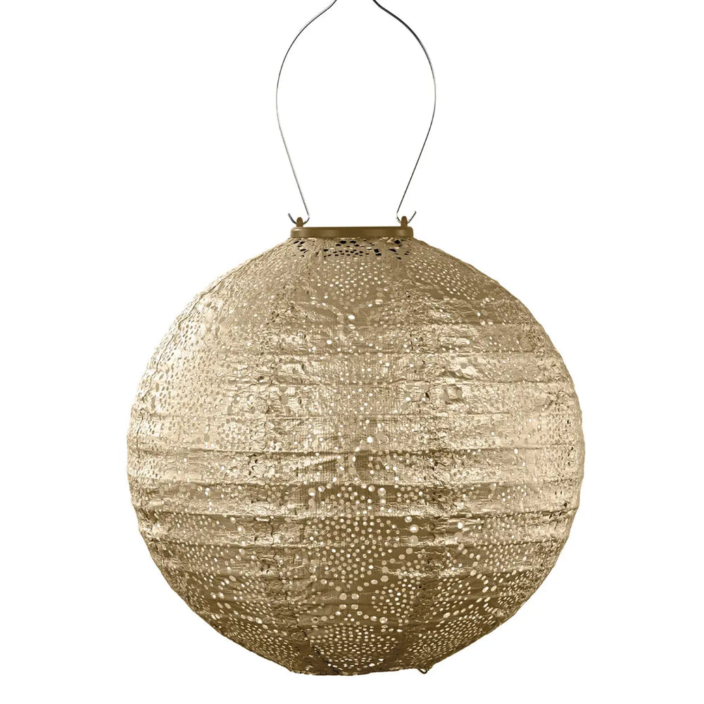 Solar Laterne Bazar Rund - Gold