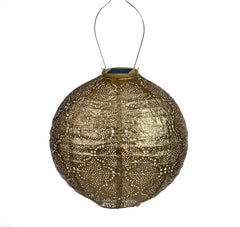 Solar Lampion Bazaar Rond - Goud