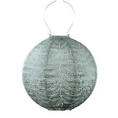 Solar Lampion Folia Rond - Sage Green