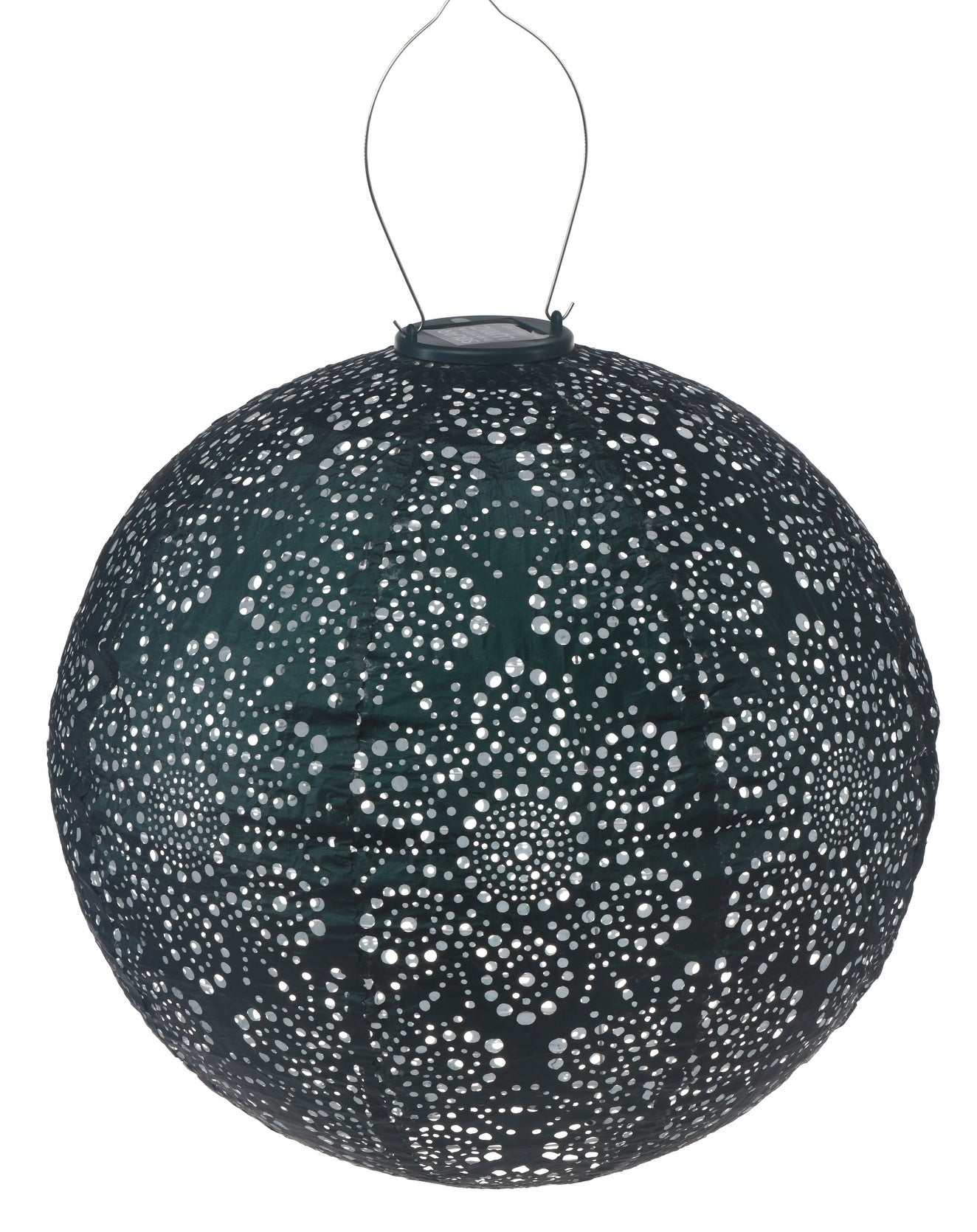 Solar Lampion Fiore Rond - Solar tuinverlichting - 40 cm - Groen