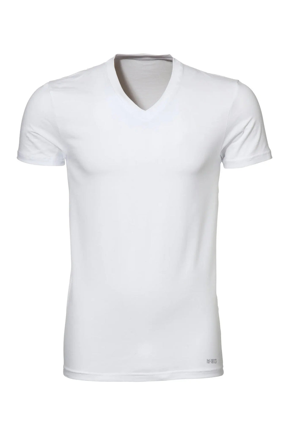2 pack 100% Katoenen T-Shirt V-Hals - Wit