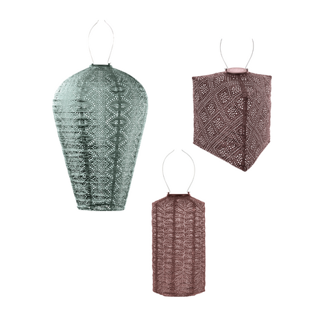 Lumiz Solar Buitenlampionnen Monaco Set - 3 stuks