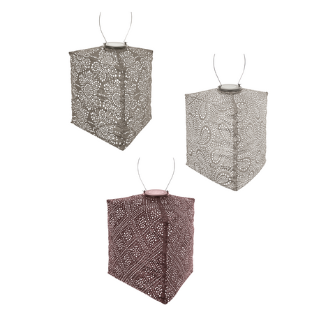 Lumiz Solar Buitenlampionnen Triangle - 3 stuks