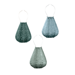 Solar Buitenlampionnen Tulip Set - 3 Stuks