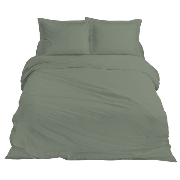 Ten Cate Katoensatijnen Dekbedovertrek Groen