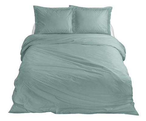 100% Katoen Satijnen Dekbedovertrekset Mineral Mint