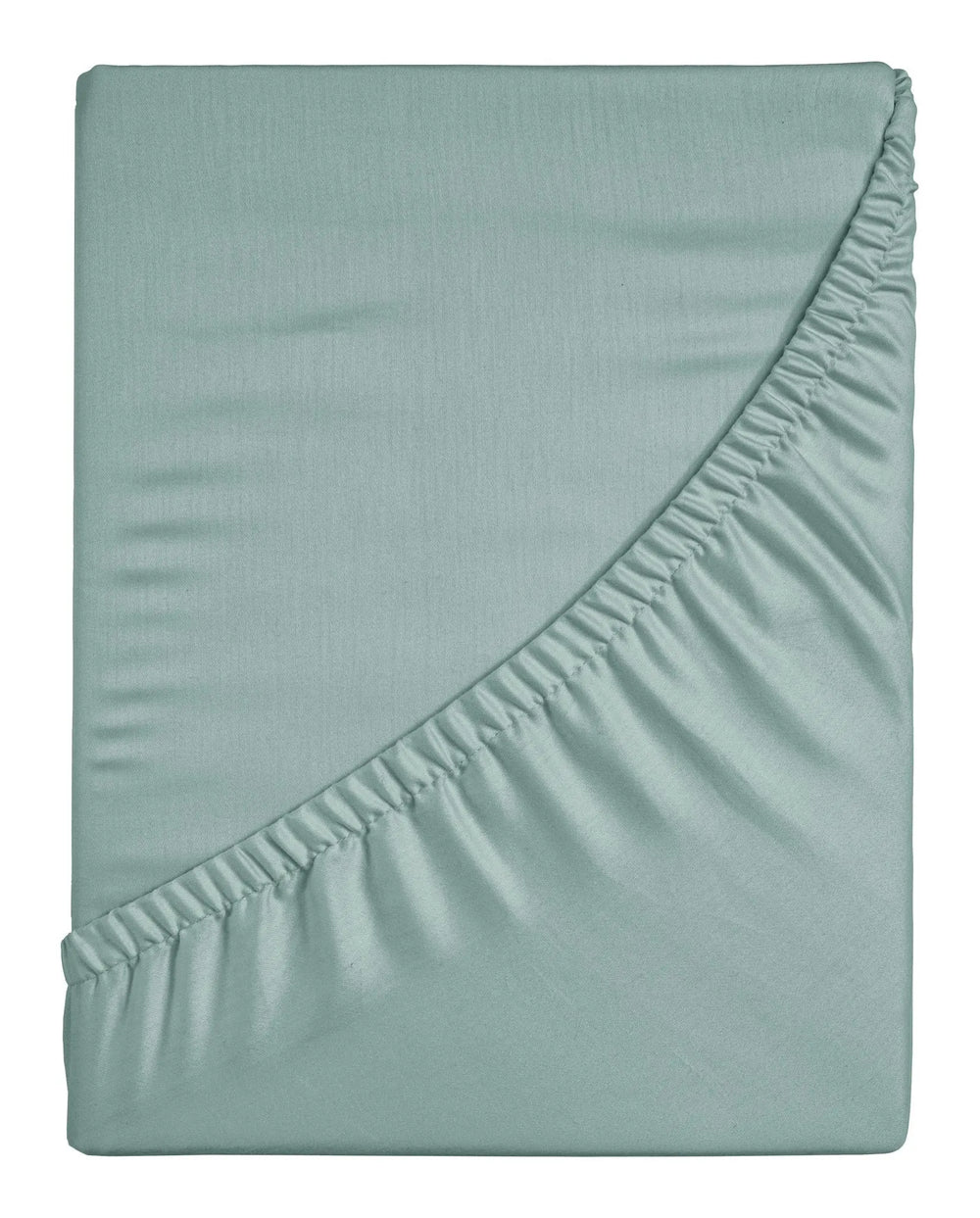 100% Baumwollsatin-Spannbettlaken Mineral Mint