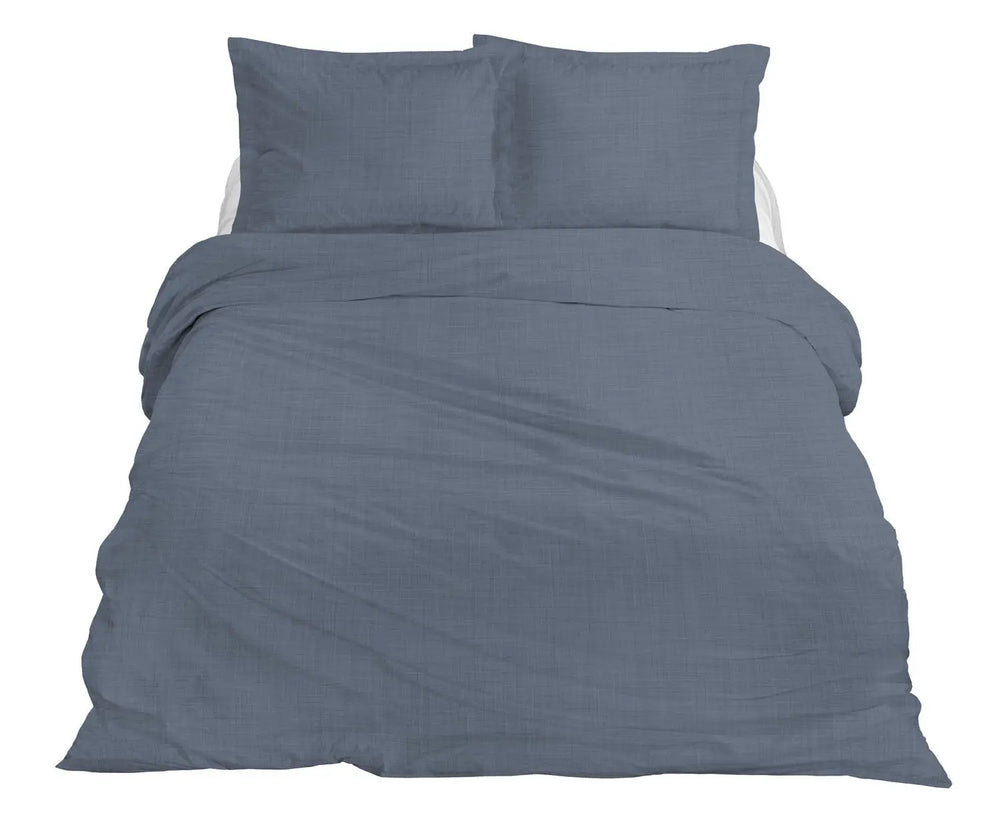 Bettwäsche-Set Leinen Dusty Blue